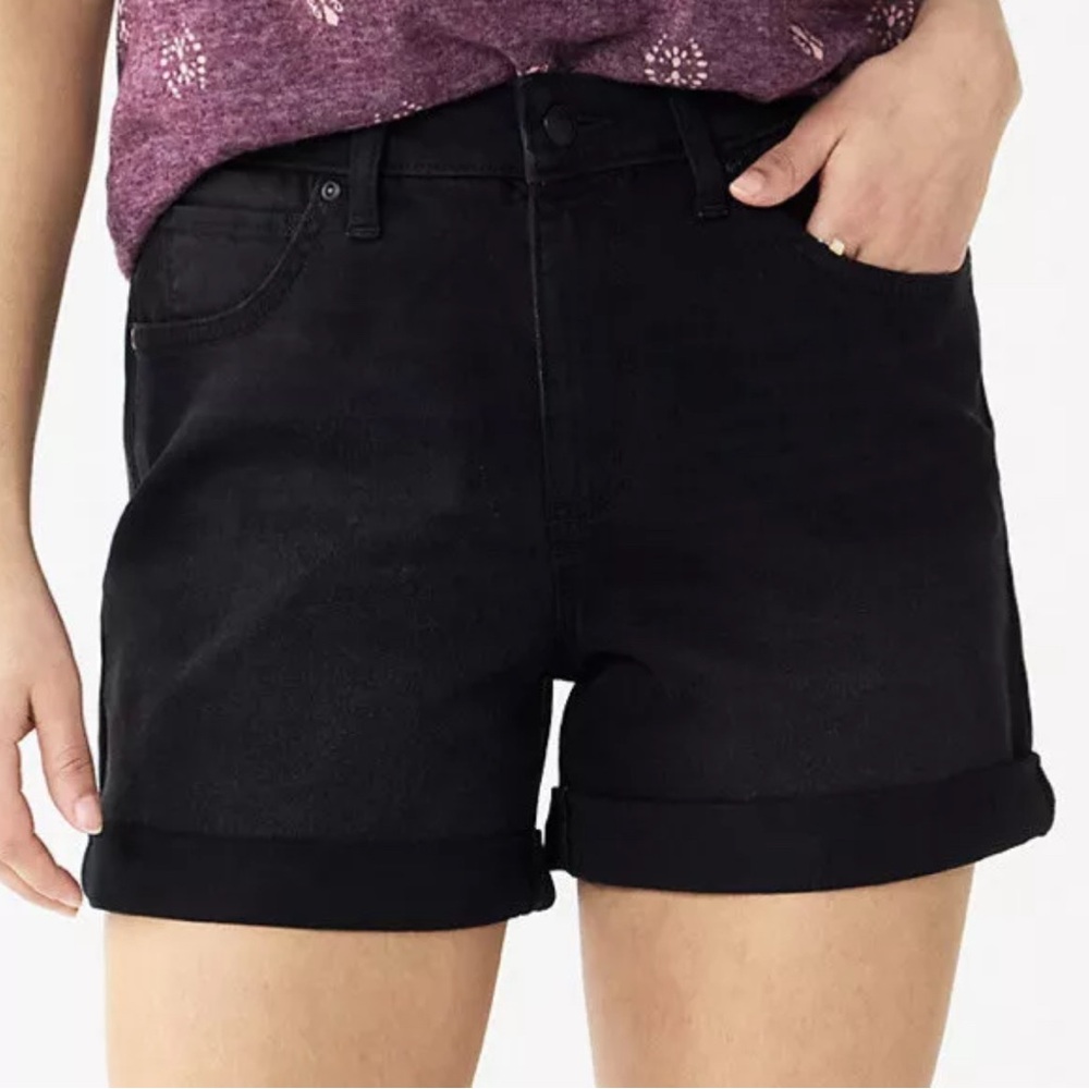 Sonoma Black Jean Shorts Classic Cut